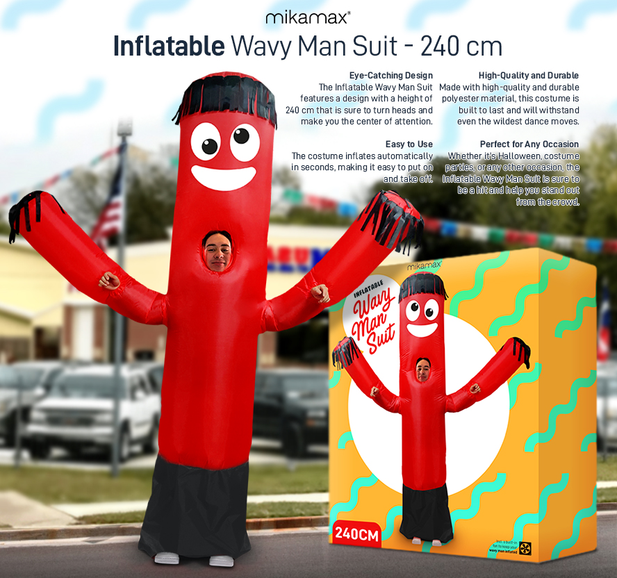 آدمی سوٹ inflatable لہراتی آدمی