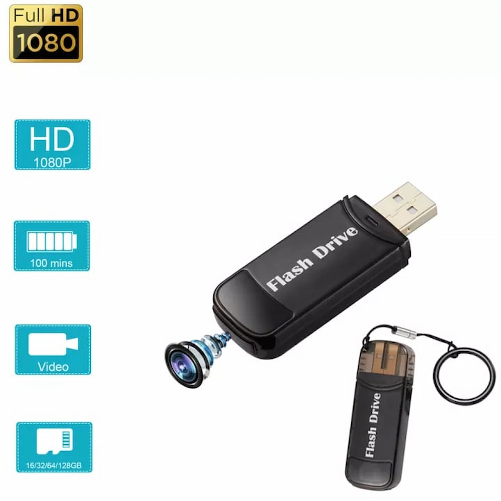 USB فلیش ڈرائیو میں کیمرہ پوشیدہ جاسوس کیم