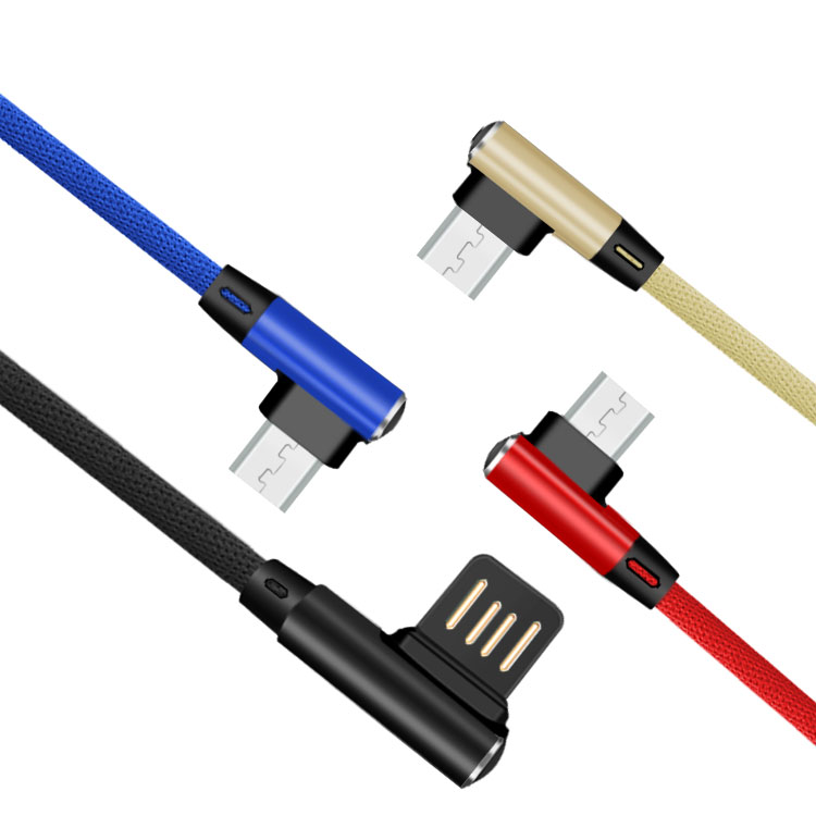 90 ڈیزائن کے ساتھ مائیکرو USB کیبل