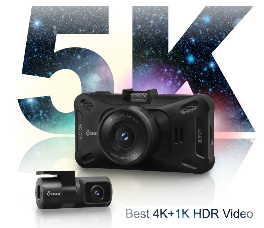 بہترین ڈیش کیم 4k 5k کار کیمرہ ڈوئل DOD GS980D