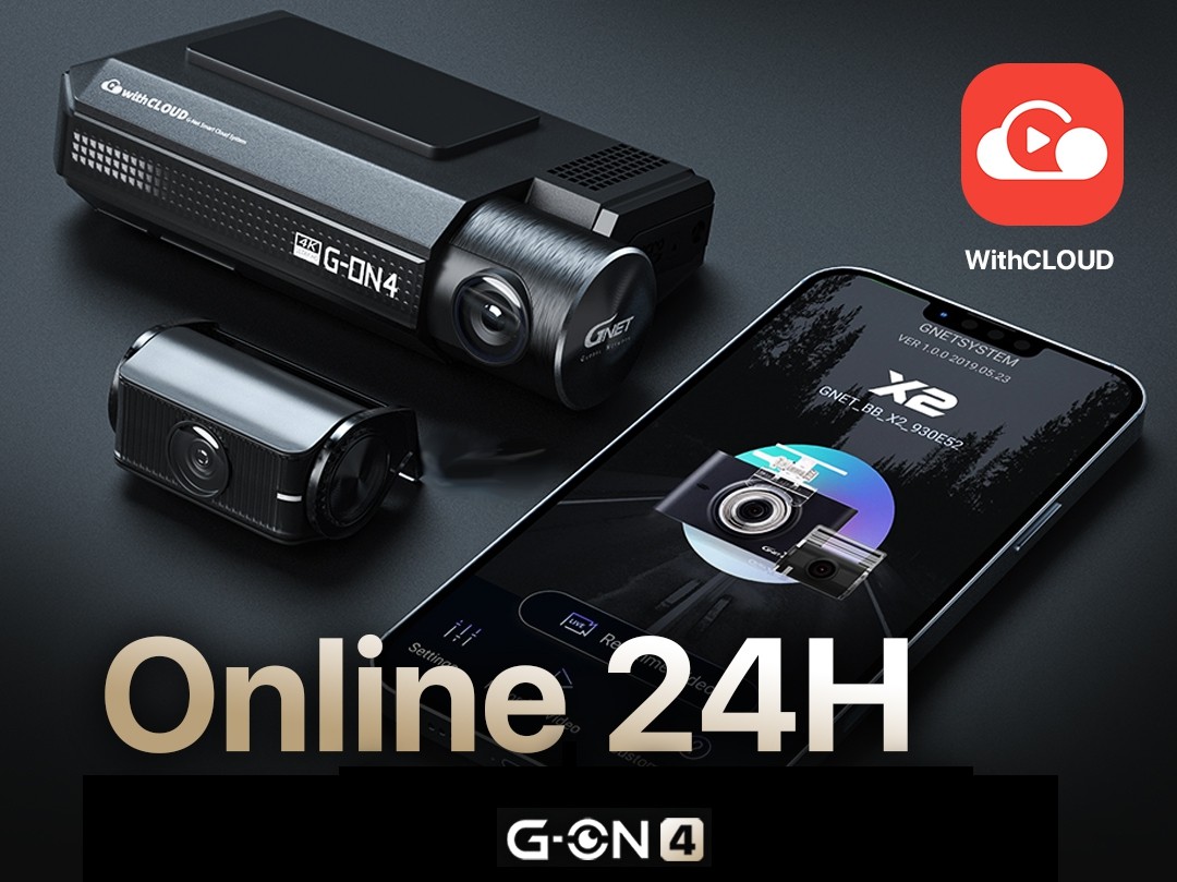 GPS gnet gon4 کے ساتھ 4k کار کیمرہ