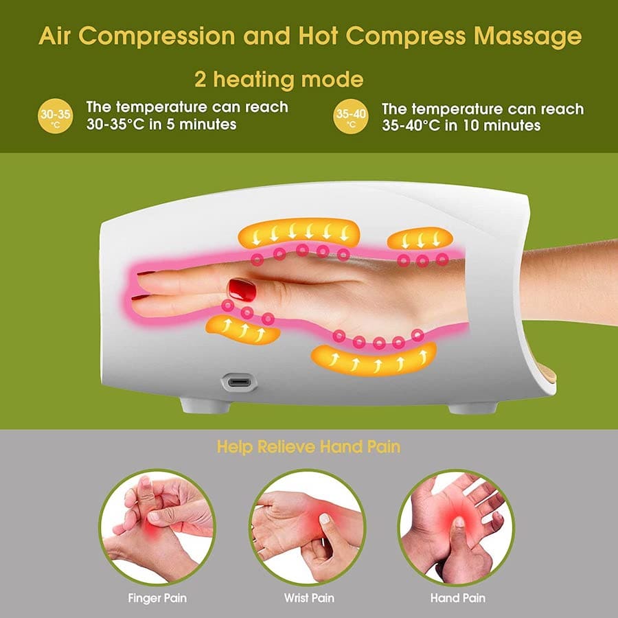 ہاتھ کی مالش کا آلہ، مساج کا طریقہ کار