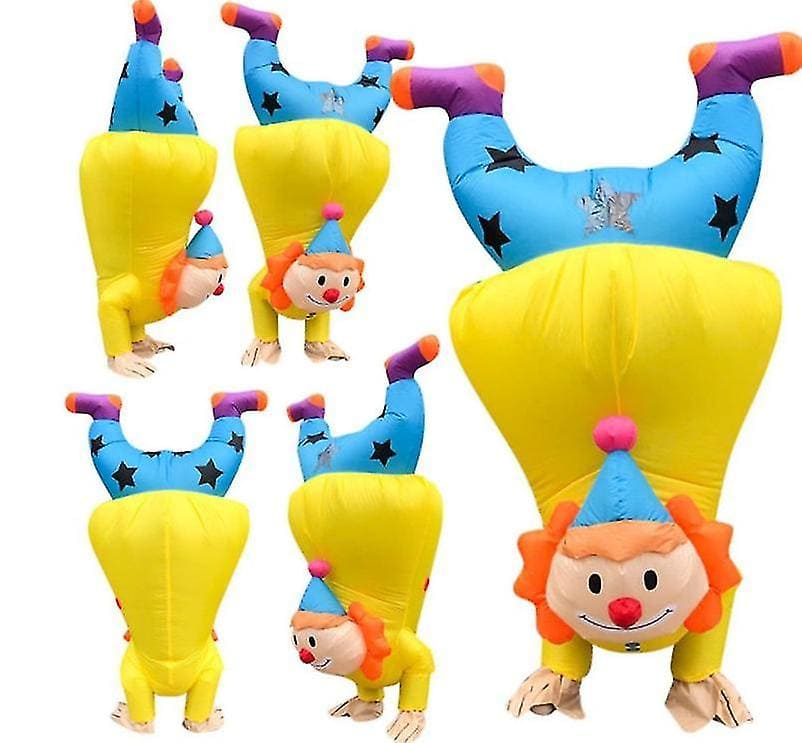 Inflatable jester کاسٹیوم - ایک پنکھے کے ساتھ Inflatable اشتہاری جوکر