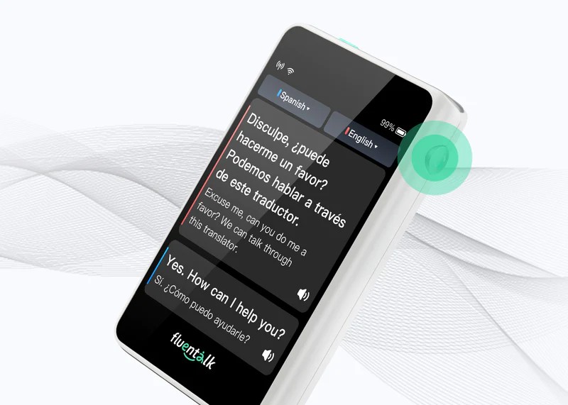 سفری مترجم fluentalk T1 mini - ایک بٹن کے ساتھ ترجمہ